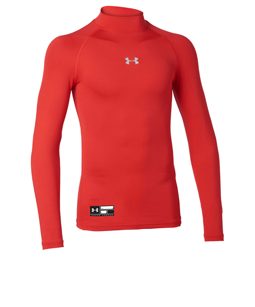 アンダーアーマー（UNDER ARMOUR）野球 アンダーシャツ ジュニア ボーイズ ユース ヒートギアアーマー ロングスリーブ モック 1358651 60…