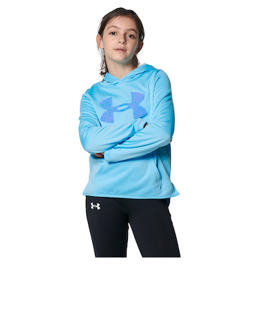アンダーアーマー（UNDER ARMOUR）ジュニア フリース シークイン ロゴ フーディー 1366052 914