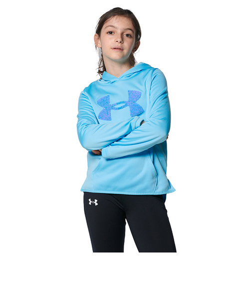 アンダーアーマー（UNDER ARMOUR）ジュニア フリース シークイン ロゴ フーディー 1366052 914