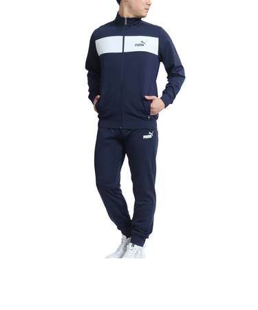 プーマ（PUMA）ジャージ 上下セット ポリ トレーニングスーツ セットアップ ネイビー 846467 06 NVY