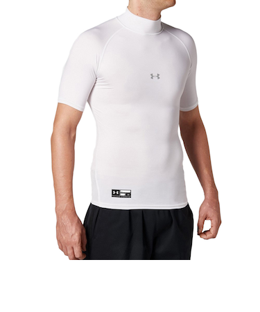 アンダーアーマー(UNDER ARMOUR)野球 アンダーシャツ ヒートギアアーマー コンプレッション ショートスリーブ モック 1358642 100 速乾