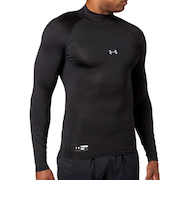 アンダーアーマー（UNDER ARMOUR）アンダーシャツ ヒートギアアーマー コンプレッション ロングスリーブ モック 1358645 001 速乾