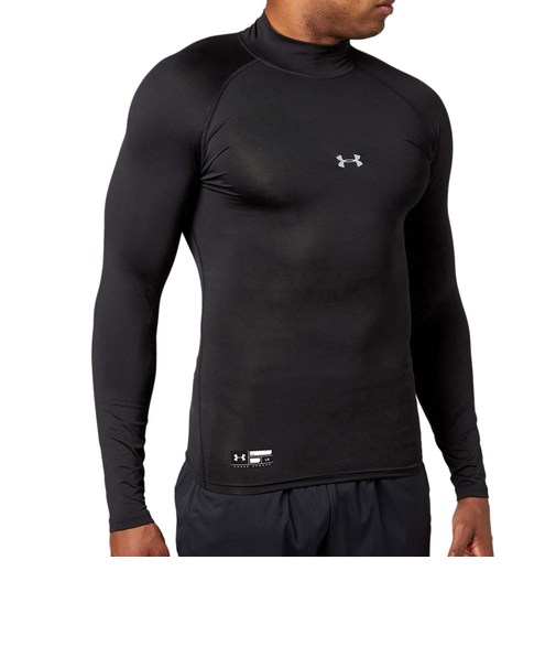 アンダーアーマー（UNDER ARMOUR）アンダーシャツ ヒートギアアーマー コンプレッション ロングスリーブ モック 1358645 001 速乾