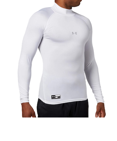 アンダーアーマー（UNDER ARMOUR）アンダーシャツ ヒートギアアーマー コンプレッション ロングスリーブ モック 1358645 100 速乾