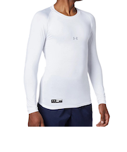 アンダーアーマー（UNDER ARMOUR）アンダーシャツ ヒートギアアーマー コンプレッション ロングスリーブ クルー 1358646 100 速乾