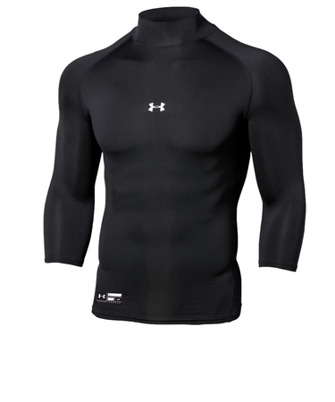 アンダーアーマー（UNDER ARMOUR）アンダーシャツ ヒートギアアーマー コンプレッション 3/4モック 1358644 001 速乾
