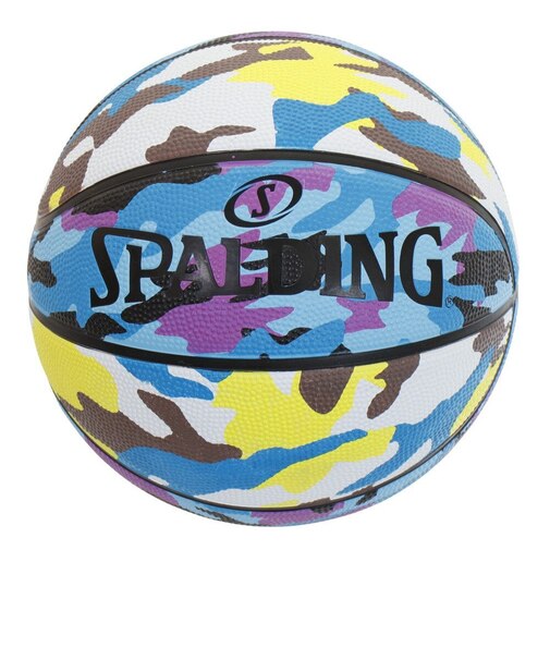 スポルディング（SPALDING）バスケットボール 5号球 マルチカモ ブルー×ブラウン 84-494J