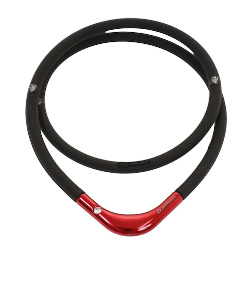 ファイテン（PHITEN）RAKUWA 磁気チタンネックレス S-2 45cm BK/RD45