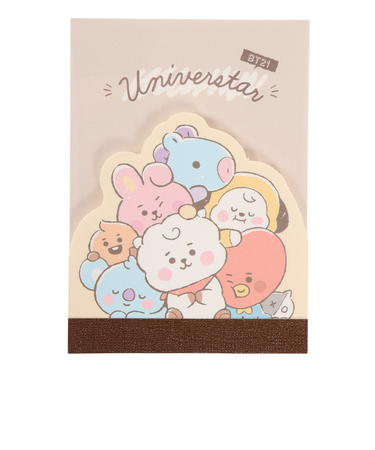 BT21 ダイカットミニメモ MIX KJ 201761