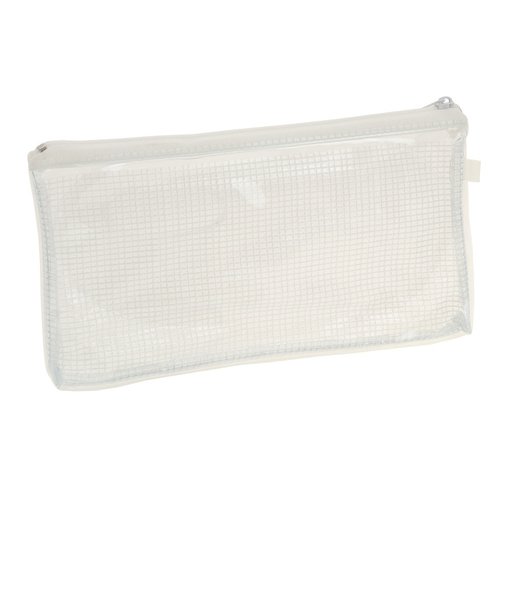 フラットクリアペンポーチ ホワイト KJ 201750