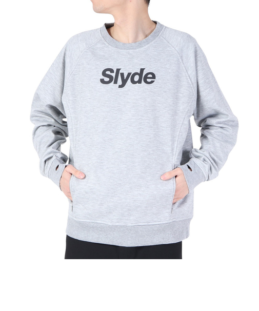 スノーボード ボードウェア ボンデッド クルーネックスウエット sl2021snow006 GRY グレー