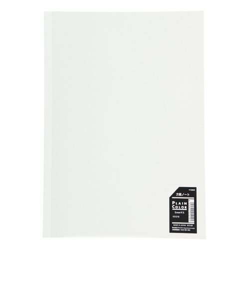 クラックス（CRUX）PLAINCOLOR 方眼ノート5mm WHITE CR 101219
