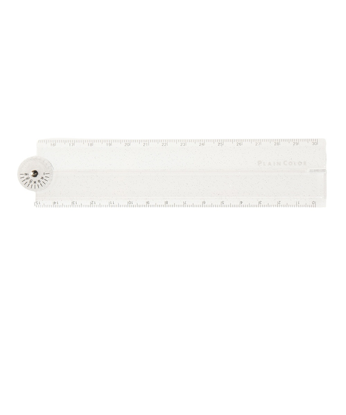 クラックス（CRUX）PLAIN COLOR 分度器付き折りたたみ定規 WHITE CR 103138