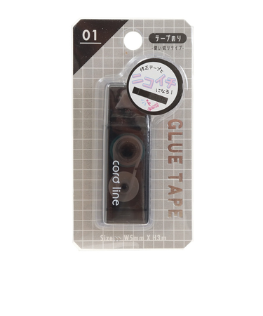 修正テープとニコイチになる テープのり クリアブラック KJ 200942