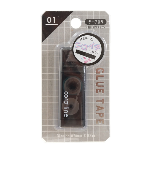 修正テープとニコイチになる テープのり クリアブラック KJ 200942