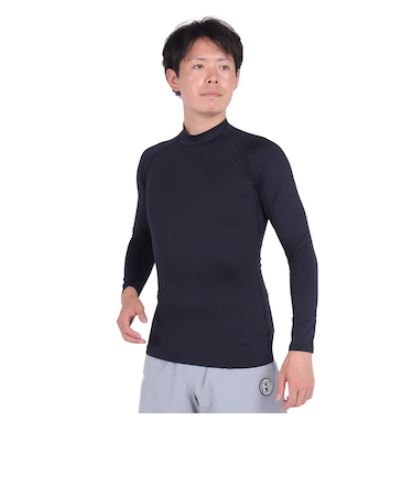 デュアリグ（DUARIG）サッカーウェア ドライプラス 抗菌ストレッチ ハイネック長袖インナーシャツ 741D1ES5708 BLK