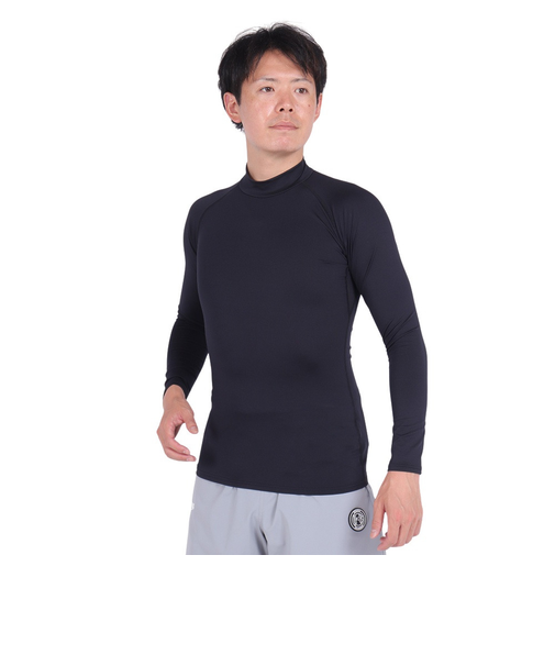 デュアリグ（DUARIG）サッカーウェア ドライプラス 抗菌ストレッチ ハイネック長袖インナーシャツ 741D1ES5708 BLK