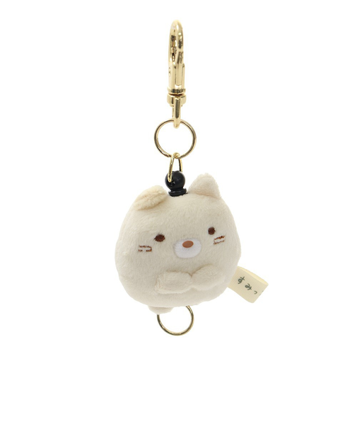 ぬいぐるみリールキーホルダー ねこ AB03104