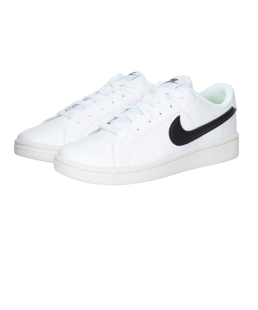 ナイキ（NIKE）スニーカー コート ロイヤル 2 NN ホワイト ブラック DH3160-101 スポーツシューズ シンプル リサイクル 通学 学生 カジュ…