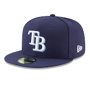 ニューエラ（NEW ERA）キャップ 59FIFTY MLBオンフィールド タンパベイ・レイズ ゲーム 11449336 吸汗速乾 大きいサイズ