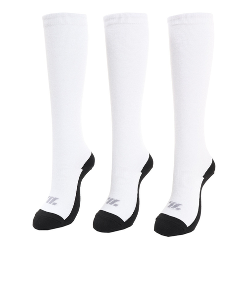 ゼット（ZETT）野球 底黒 3足組 ジュニア アンダーソックス BK03BM-1119 21～24cm