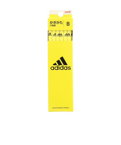 アディダス（adidas）かきかた鉛筆 AI06 黄黒 B K5607B