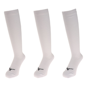 ミズノ(MIZUNO)野球 ソックス 靴下 アンダーストッキング 3足組 12JX2U0301 24-27 ホワイト