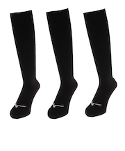 ミズノ（MIZUNO）野球 野球 カラーソックスロング 3足組 12JX2U1309 26-29 ブラック