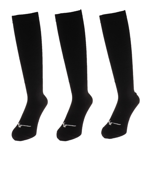 ミズノ（MIZUNO）野球 野球 カラーソックスロング 3足組 12JX2U1309 26-29 ブラック