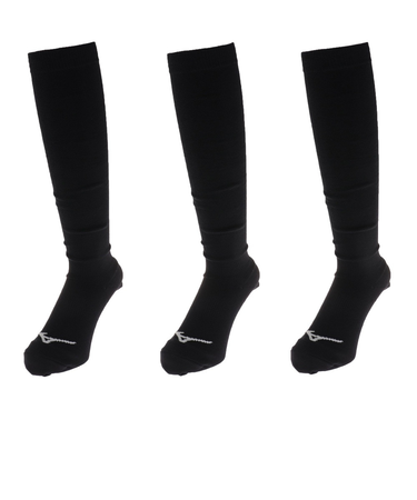 ミズノ（MIZUNO）野球 野球 カラーソックスロング 3足組 12JX2U1314 26-29 ネイビー