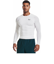 アンダーアーマー（UNDER ARMOUR）着圧 長袖 コンプレッション ヒートギア(夏向け) ロングスリーブ 1361524 100 速乾