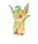 ポケモン（pokemon）ぬいぐるみ リーフィア S PP123
