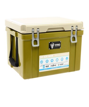 クーラーボックス アイスボックス 保冷 中型 HYAD COOLER 27R HDC-005LEAF