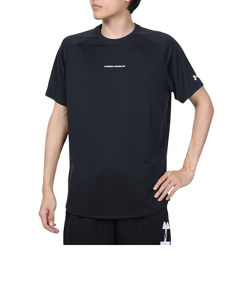 アンダーアーマー（UNDER ARMOUR）バスケットボールウェアロングショット 半袖Tシャツ 2.0 1371938 001 速乾