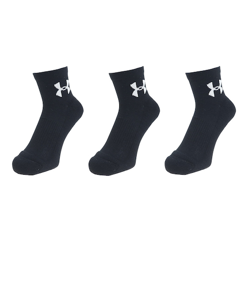 アンダーアーマー（UNDER ARMOUR）バスケットボール ソックス ローソックス 3足組 1371937 001