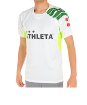 アスレタ（ATHLETA）サッカー フットサルウェア Tシャツ 切替プラシャツ XE-419 WHT 冷感 速乾