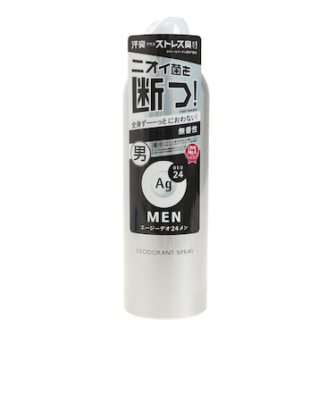 資生堂(SHISEIDO)エージーデオ24メン メンズデオドラントスプレー 無香性 180g 暑さ対策 汗 ニオイ対策 クールダウン 冷却 冷感