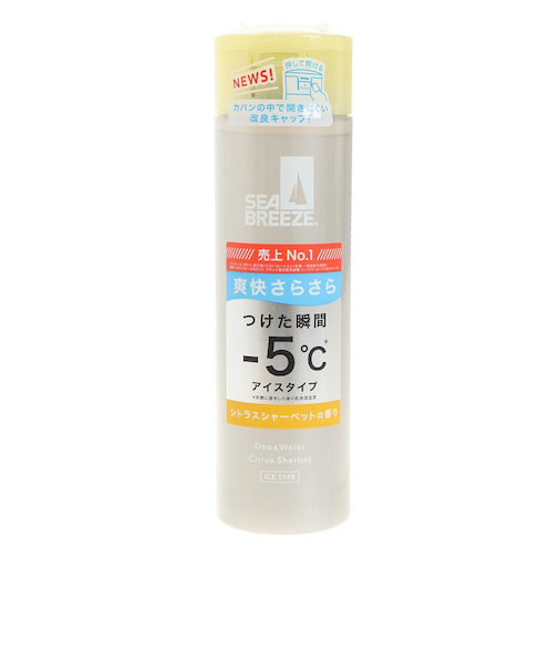 資生堂（SHISEIDO）シーブリーズ Deo&Water IC シトラスシャーベットの香り 160mL 暑さ対策 汗 ニオイ対策 クールダウン 冷却 冷感