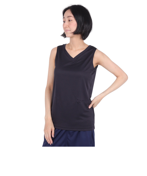 エックスティーエス（XTS）バスケットボールウェア レディース ノースリーブ インナー 洗って15分で乾く 吸汗速乾 消臭機能 751G2TF7164 BLK