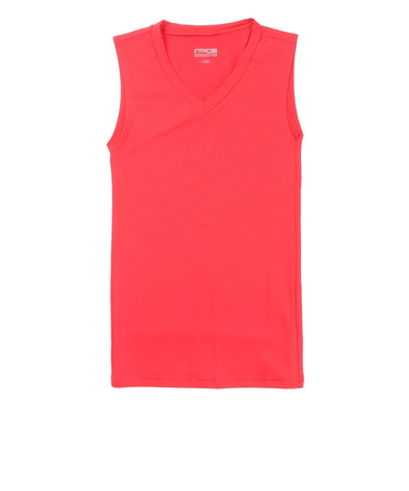 パフォーマンスギア(PG)ジュニア ストレッチVネックノースリーブ 742PG9ES4533 RED 速乾