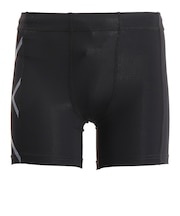 ツー・タイムズ・ユー（2XU）コンプレッション 1/2ショーツ MA4508B-BLK/SIL