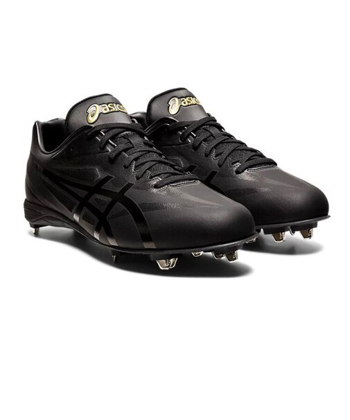 アシックス（ASICS）野球 スパイク 黒 埋め込み 金具 ゴールドステージ MA 1121A053.001 高校野球