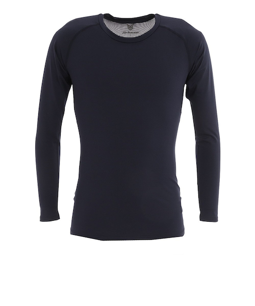 野球 アンダーシャツ ドライプラス抗菌ストレッチ丸首長袖シャツ YA2AB02-48 抗菌効果 吸汗速乾性 抗菌防臭 UVケア