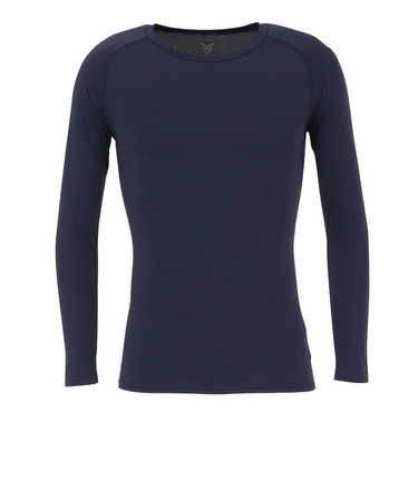 野球 アンダーシャツ 冷感 ストレッチ丸首長袖Tシャツ YA2AB04-48 接触冷感 UVケア