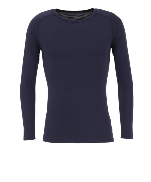 野球 アンダーシャツ 冷感 ストレッチ丸首長袖Tシャツ YA2AB04-48 接触冷感 UVケア