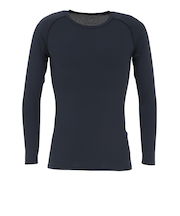 野球 アンダーシャツ 冷感 ストレッチ丸首長袖Tシャツ YA2AB04-90 接触冷感 UVケア
