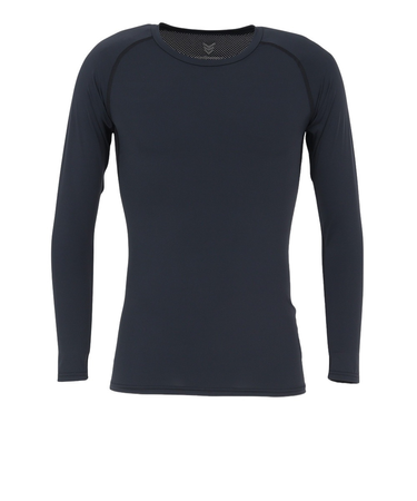 野球 アンダーシャツ 冷感 ストレッチ丸首長袖Tシャツ YA2AB04-90 接触冷感 UVケア