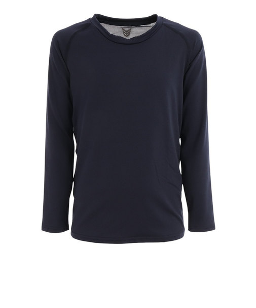 ジュニア 野球 アンダーシャツ ドライプラス抗菌ストレッチ丸首長袖シャツ YA2ABJ02-48 抗菌効果 吸汗速乾性 抗菌防臭 UVケア
