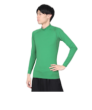 デュアリグ（DUARIG）サッカーウェア ドライプラス抗菌ストレッチハイネック長袖シャツ 741D1ES5708 GRN 速乾