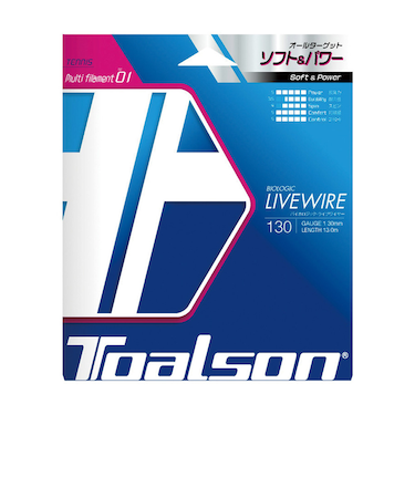 トアルソン（TOALSON）硬式テニスストリング バイオロジック ライブワイヤー 130 7223010K